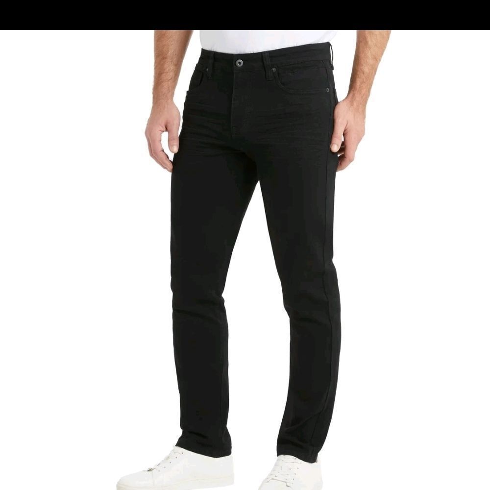 Kenneth Cole Men's Slim Black Jeans